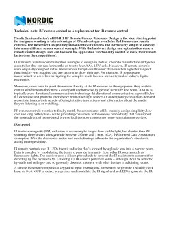 RF remote control as a replacement for IR remote control