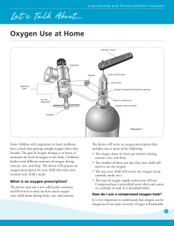 Oxygen use at home - Intermountain Healthcare