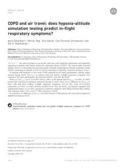 COPD and air travel: does hypoxia-altitude simulation testing predict