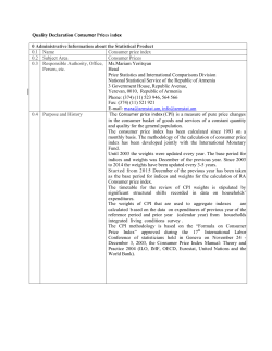 2.1. CONSUMER PRICE INDEX - National Statistical Service of the
