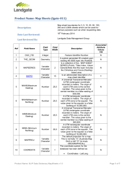Product Name: Map Sheets (lgate-011) - SLIP