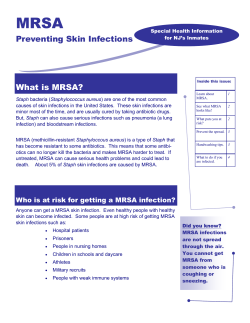 Preventing MRSA, Skin Infections