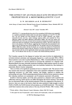 the effect of an fe(ii)-silicate on selected
