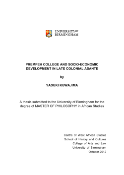 Prempeh College and socio-economic development