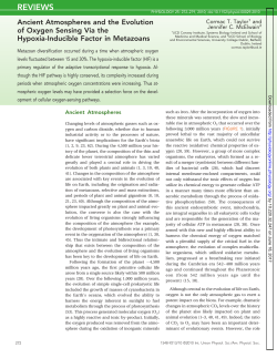 Ancient Atmospheres and the Evolution of Oxygen Sensing Via the