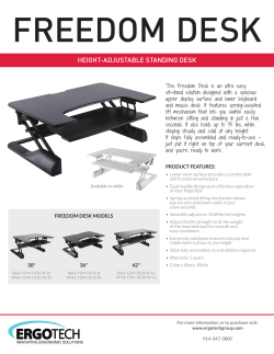 HEIGHT-ADJUSTABLE STANDING DESK