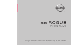 2015 Nissan Rogue | Owner`s Manual | Nissan USA