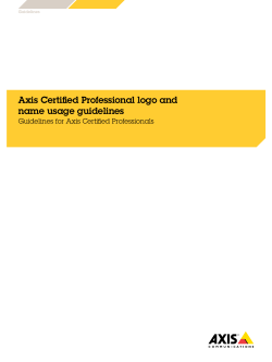 Axis Certified Professional logo and name usage guidelines