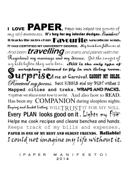 PAPER manifesto