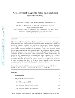 Astrophysical magnetic fields and nonlinear dynamo theory