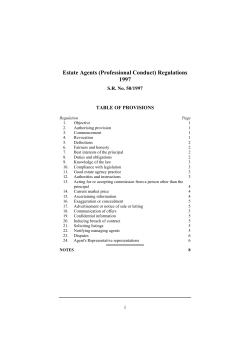 Estate Agents (Professional Conduct) Regulations 1997