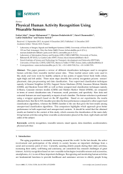 Physical Human Activity Recognition Using Wearable Sensors