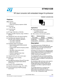 RF down converter with embedded integer