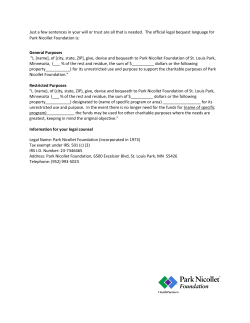 Just a few sentences in your will or trust are all that is needed. The