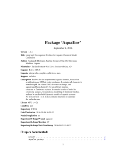 Package `AquaEnv`