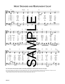 Most Splendid and Resplendent Light