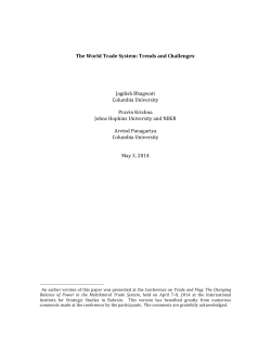 The World Trade System