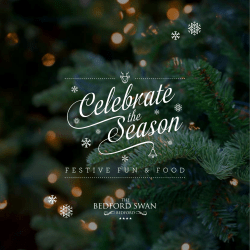 Christmas Brochure 2016 - The Bedford Swan Hotel