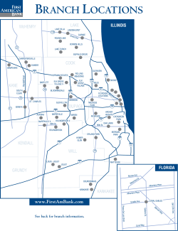 branch locations - First American Bank