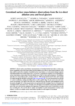 Greenland surface mass-balance observations from the ice
