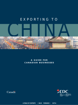 Exporting to China - Livingston International