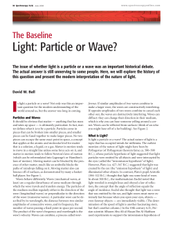 Light: Particle or Wave?