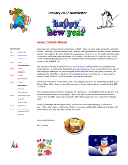 the newsletter