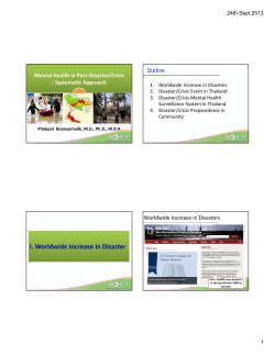 Country Presentation (Thailand)