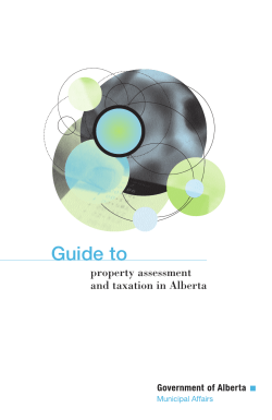 Guide to Property Assessment and Taxation in Alberta