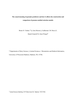 The causal meaning of genomic predictors and