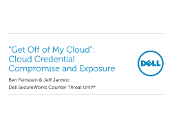 "Get Off of My Cloud": Cloud Credential Compromise and