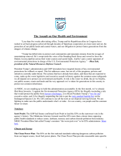 Environmental Threat List