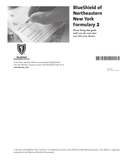 BlueShield of Northeastern New York Formulary