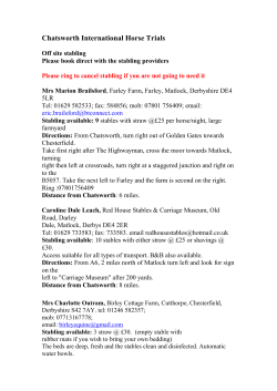 Local stabling 2017