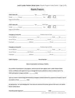 Jacob`s Ladder Pediatric Rehabilitation Center, Inc