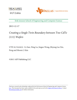 Creating a Single Twin Boundary between Two CdTe (111) Wafers