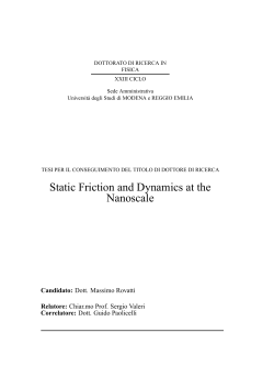 Static Friction and Dynamics at the Nanoscale