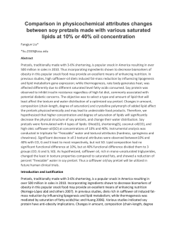 Comparison in physicochemical attributes changes between soy