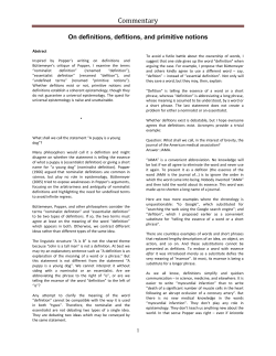On definitions - u.arizona.edu