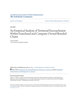 An Empirical Analysis of Territorial Encroachment Within Franchised