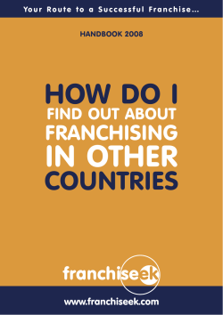 franchise? - Business Options