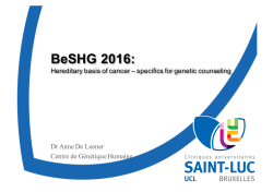 BeSHG 20160219 predisposition to cancer ADL part 1