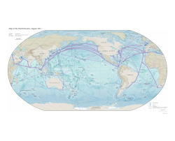 Map of the World Oceans, August 2013