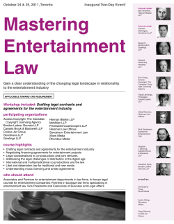 Mastering Entertainment Law