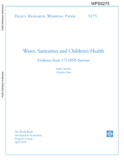 benefits - World bank documents