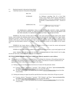 Title 20 Ordinance - McCarran International Airport