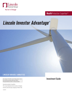 Investment Guide - Lincoln Financial Group