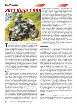 2011 Ninja 1000 - Motorcycle Consumer News