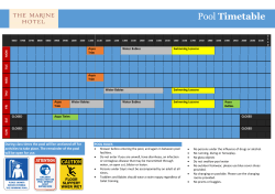 Timetable - The Marine Hotel, Troon