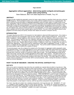 Aggregation without Aggravation: Determining